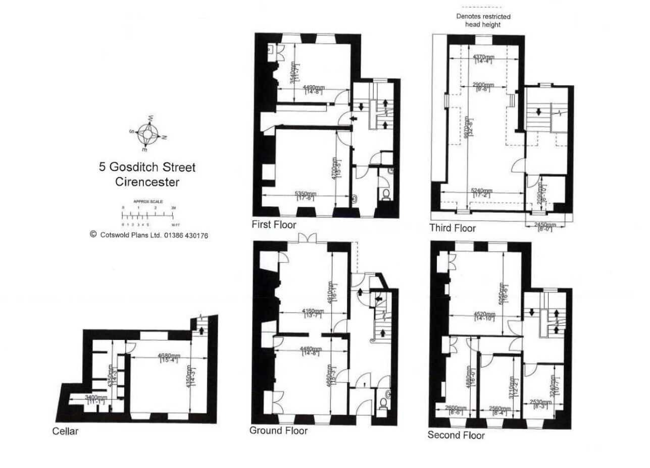 5 Gosditch St, Cirencester à vendre Plan d’étage– Image 1 sur 2
