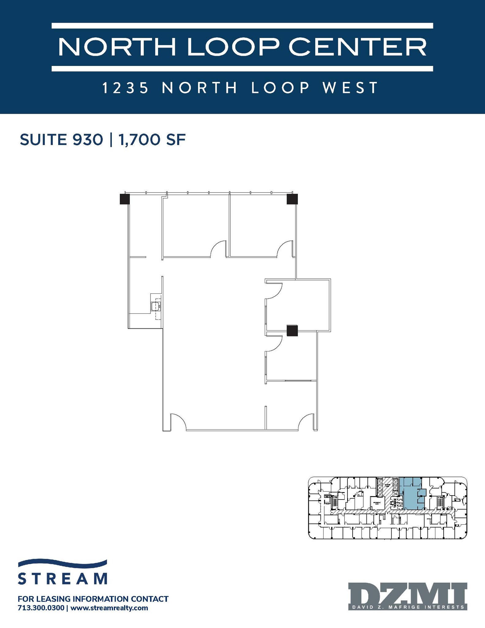 1235 North Loop W, Houston, TX à louer Plan d’étage– Image 1 sur 1