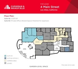 4 Main St, Los Altos, CA à louer Plan d’étage– Image 1 sur 1