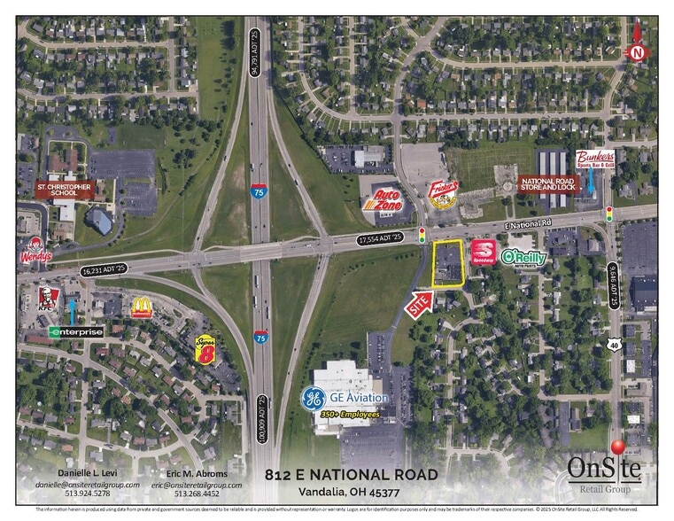 812 E National Rd, Vandalia, OH à vendre - Aérien – Image 2 sur 5