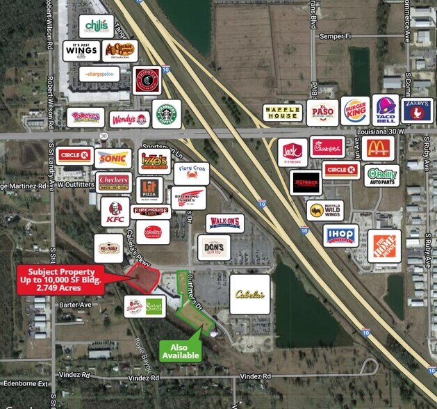 TBD Cabela's Pkwy., Gonzales, LA à vendre - Aérien – Image 2 sur 9