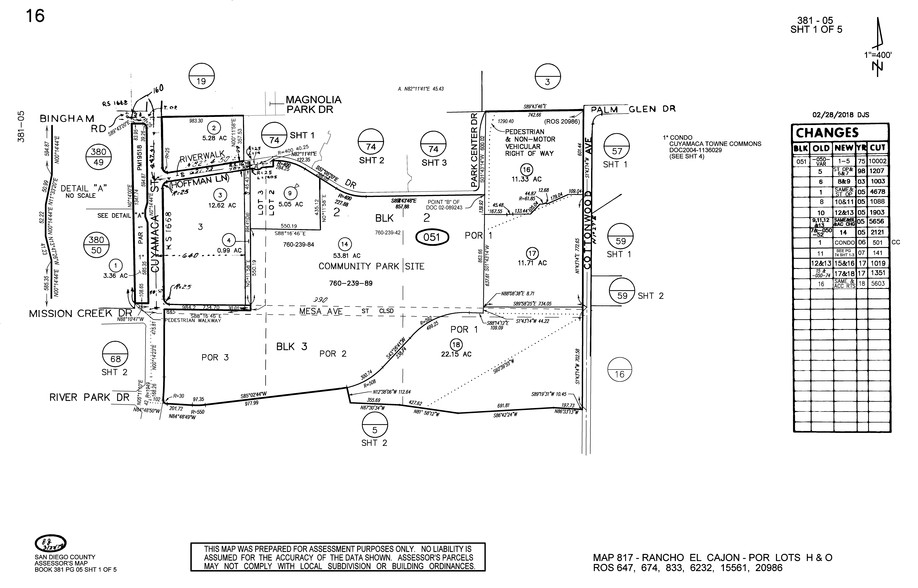 Riverview Parkway & Mission Gorge Rd, Santee, CA à vendre - Plan cadastral – Image 3 sur 7