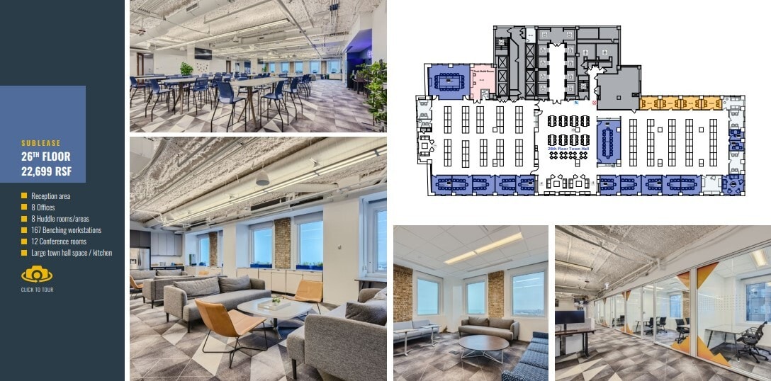 130 E Randolph St, Chicago, IL à louer Plan d’étage– Image 1 sur 1