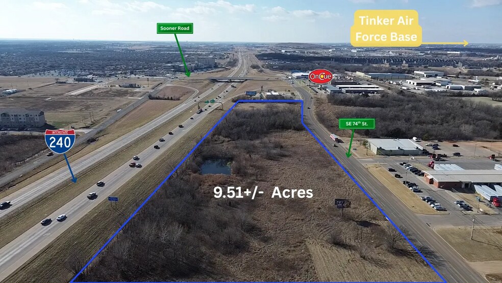 SE 74th St & Sooner Rd, Oklahoma City, OK à vendre - Aérien – Image 2 sur 10