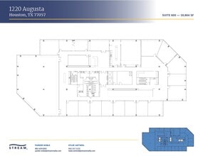 1220 Augusta Dr, Houston, TX à louer Plan d’étage– Image 1 sur 1