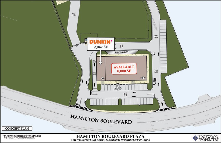2901 Hamilton Blvd, South Plainfield, NJ à louer - Plan de site – Image 1 sur 1