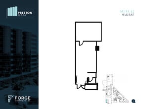 17950 Preston Rd, Dallas, TX à louer Plan d’étage– Image 1 sur 1