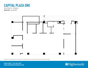 201 E Pine St, Orlando, FL à louer Plan de site– Image 1 sur 1