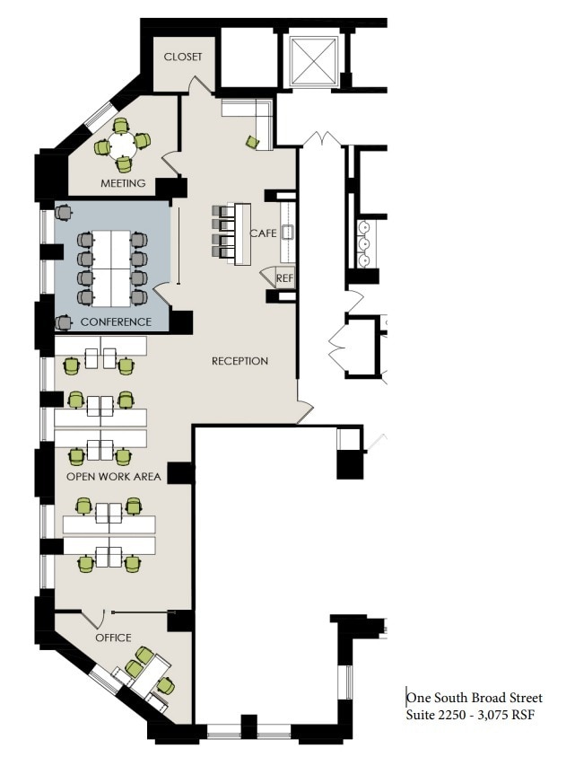 1 S Broad St, Philadelphia, PA à louer Plan d’étage– Image 1 sur 1