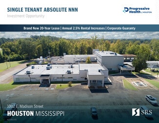 Plus de détails pour 1000-1004 E Madison St, Houston, MS - Santé à vendre