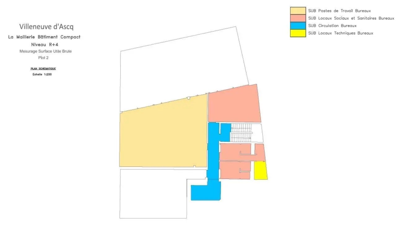61 Avenue Le Notre, Villeneuve-d'Ascq à louer Plan d’étage– Image 1 sur 1