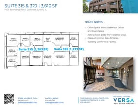 1401 Branding Ave, Downers Grove, IL à louer Plan d’étage– Image 2 sur 2