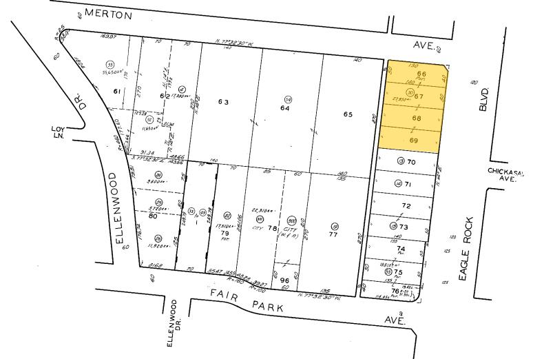 5015 Eagle Rock Blvd, Los Angeles, CA à louer - Plan cadastral – Image 2 sur 10