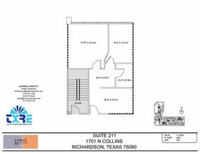 1701 N Collins Blvd, Richardson, TX à louer Plan d’étage– Image 1 sur 1