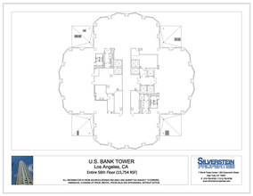 633 W 5th St, Los Angeles, CA à louer Plan d’étage– Image 1 sur 1