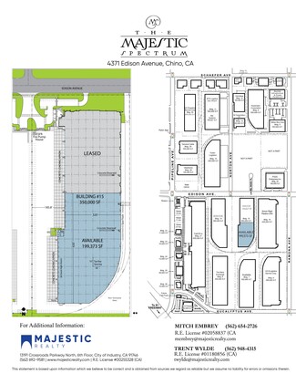 Plus de détails pour 4361-4371 Edison Ave, Chino, CA - Industriel/Logistique à louer