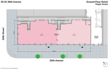 3501 36th Ave, Astoria, NY à louer Plan d’étage– Image 1 sur 2