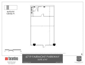6719 Fairmont Pky, Pasadena, TX à louer Plan de site– Image 2 sur 2