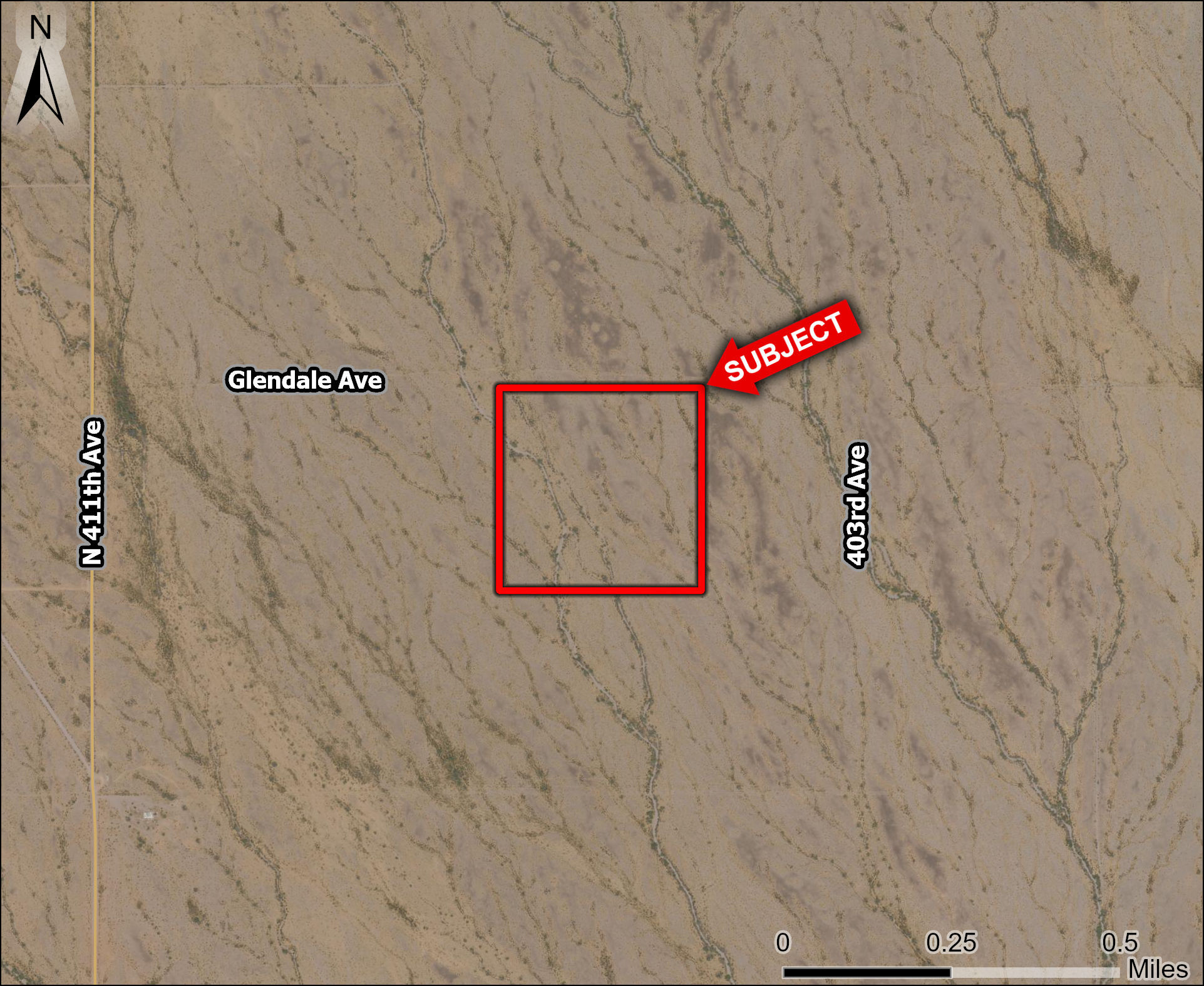 411th Ave & Glendale ave, Tonopah, AZ à vendre Aérien– Image 1 sur 4