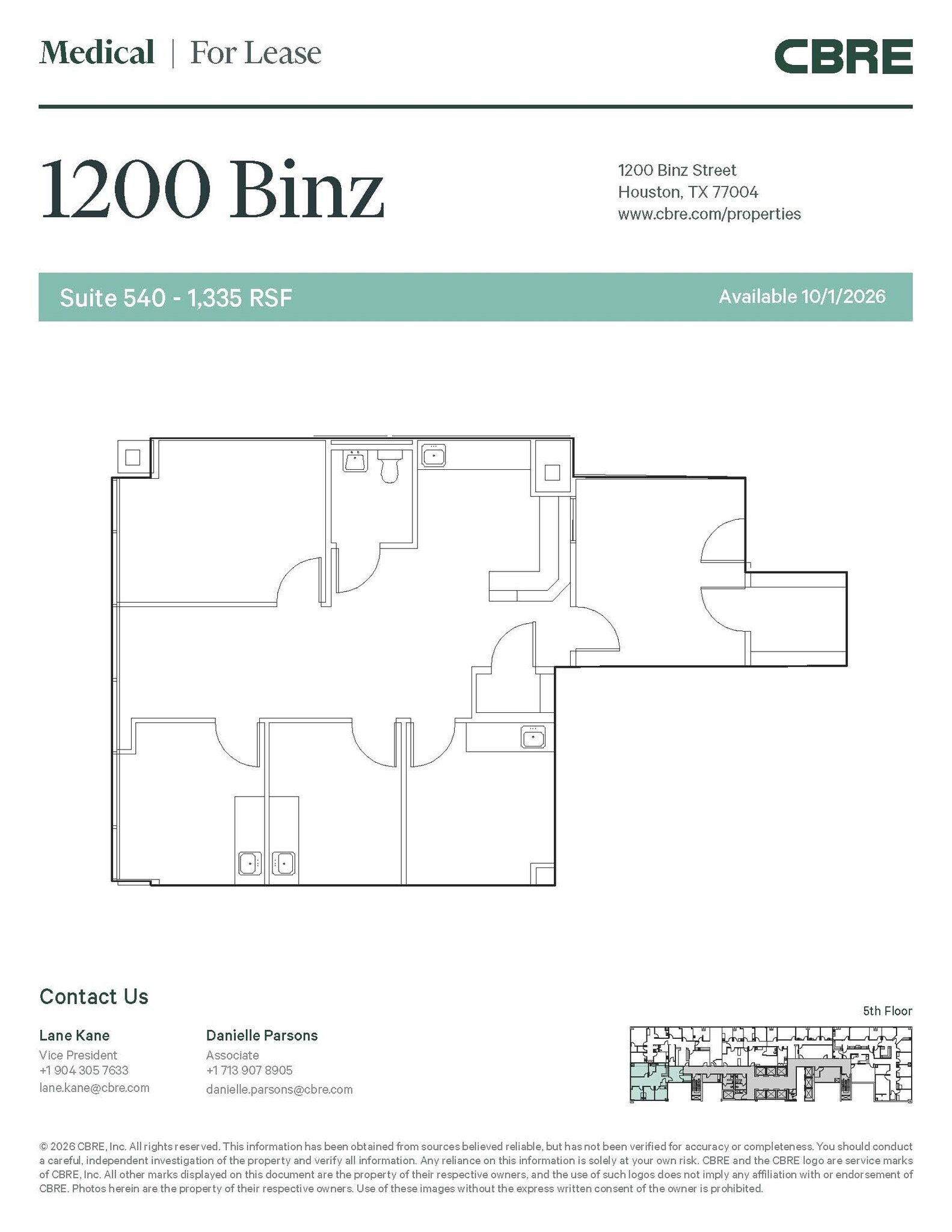 1200 Binz St, Houston, TX à louer Photo intérieure– Image 1 sur 1