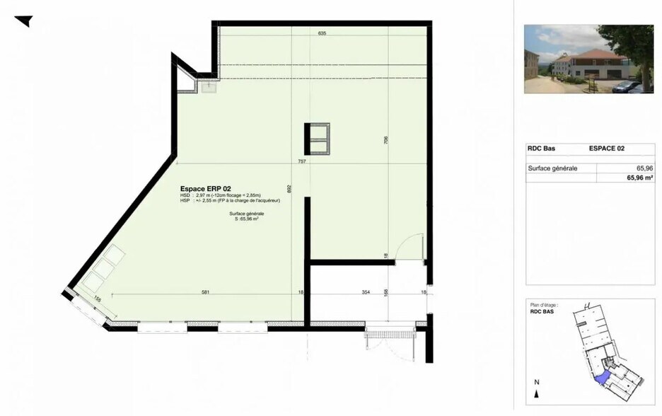 Local commercial dans Frontonas à vendre - Plan d’étage – Image 3 sur 6
