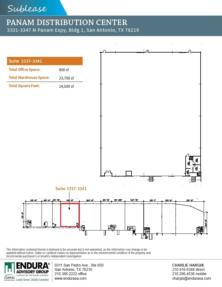 3331-3347 N Panam Expy, San Antonio, TX à louer Plan d’étage– Image 1 sur 1