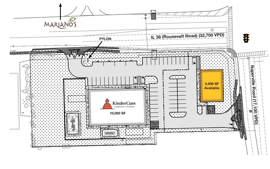 250 E Roosevelt Rd, Wheaton, IL à louer - Plan de site – Image 1 sur 1