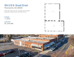 128-162 N Broad St, Mooresville, NC à louer Plan d’étage– Image 2 sur 2