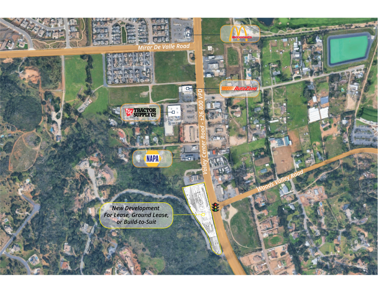 27326 Valley Center Rd, Valley Center, CA à louer - Aérien – Image 1 sur 3