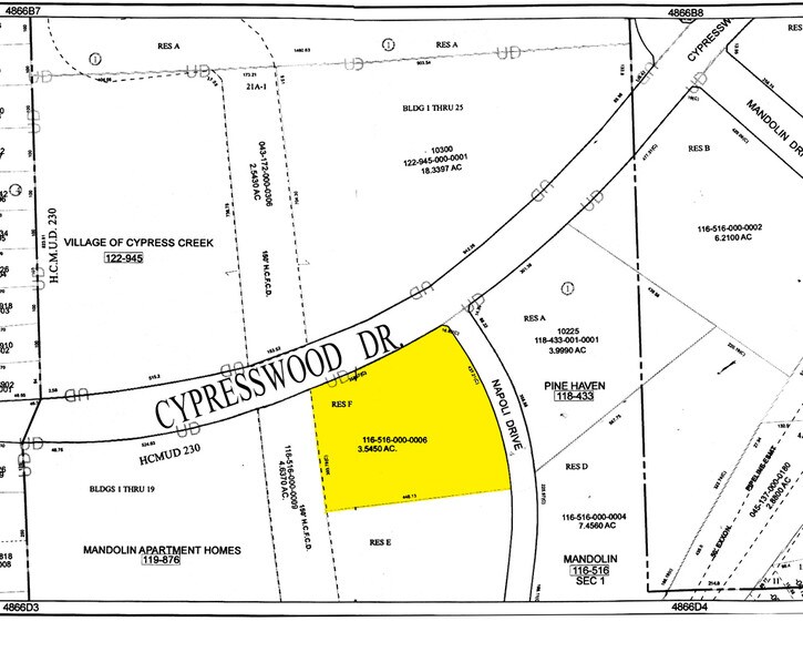 8500 Cypresswood Dr, Spring, TX à vendre - Plan cadastral – Image 3 sur 9