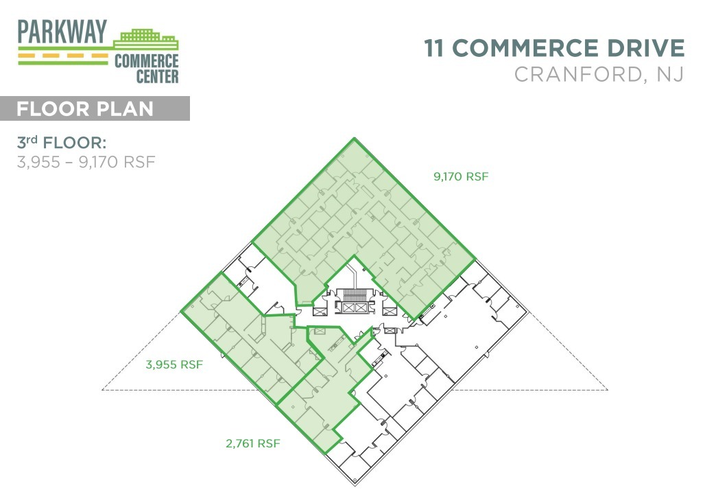 20 Commerce Dr, Cranford, NJ à louer Plan d’étage– Image 1 sur 1