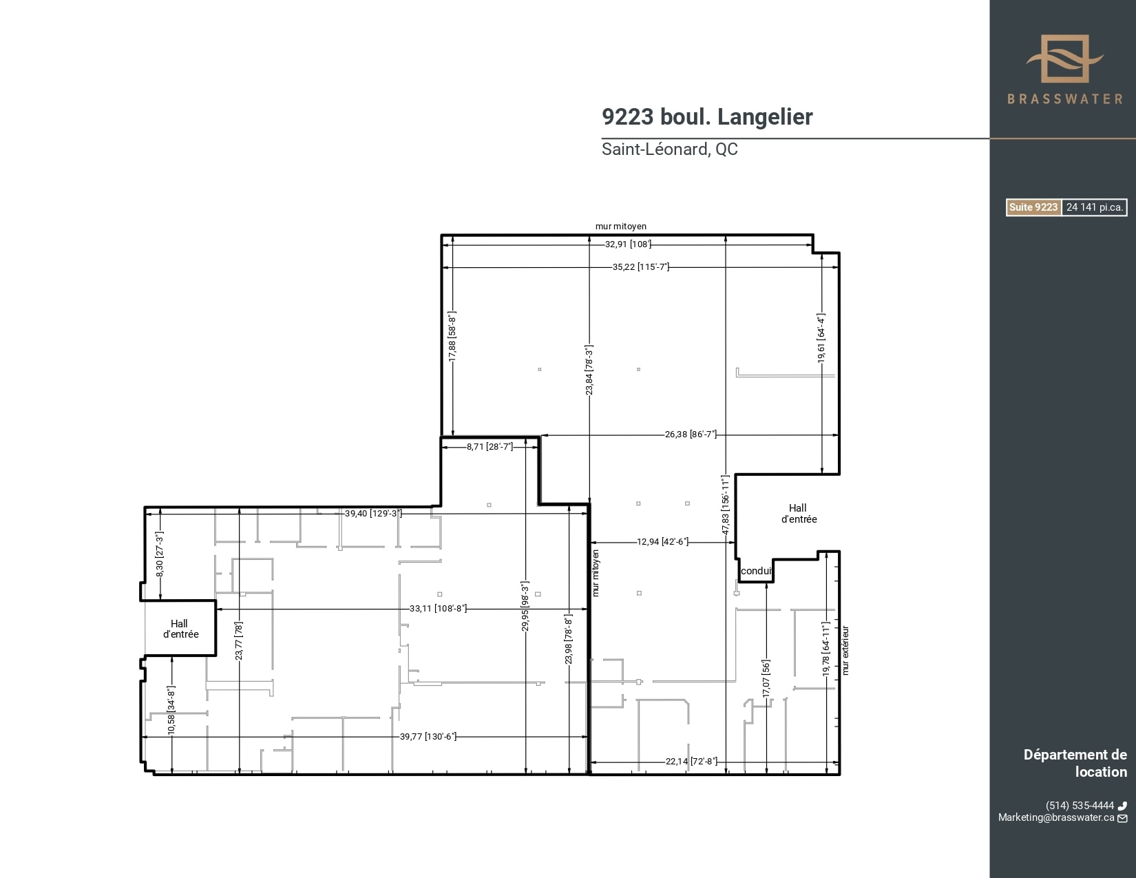 9175-9225 Boul Langelier, Montréal, QC à louer Plan d’étage– Image 1 sur 1
