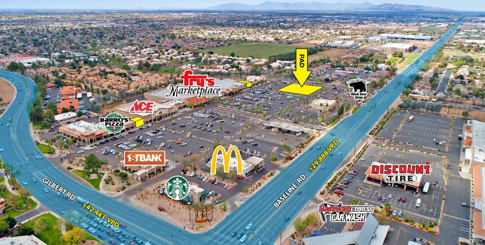 1817-1833 E Baseline Rd, Gilbert, AZ à louer - Photo de l’immeuble – Image 2 sur 9