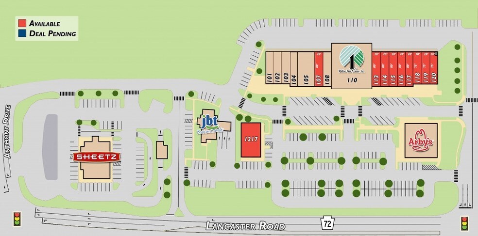 1223 Lancaster Rd, Manheim, PA à louer - Plan de site – Image 2 sur 5