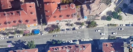 63 Cours Emile Zola, Villeurbanne, RHO - Vue aérienne  vue de carte
