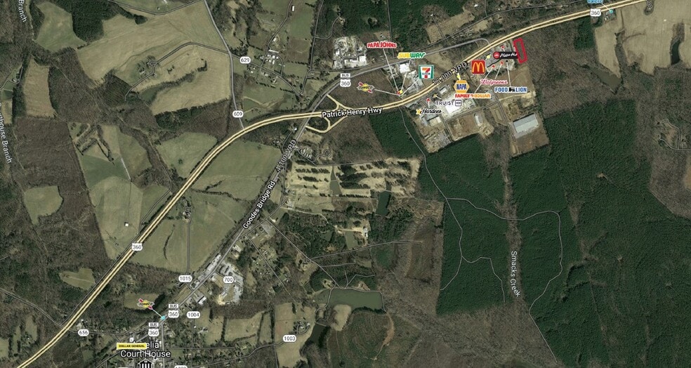 Patrick Henry (US Rte 360) Hwy, Amelia Court House, VA à vendre - Aérien – Image 3 sur 3