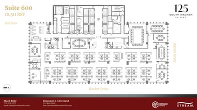 125 S Wacker Dr, Chicago, IL à louer Plan d’étage– Image 1 sur 1
