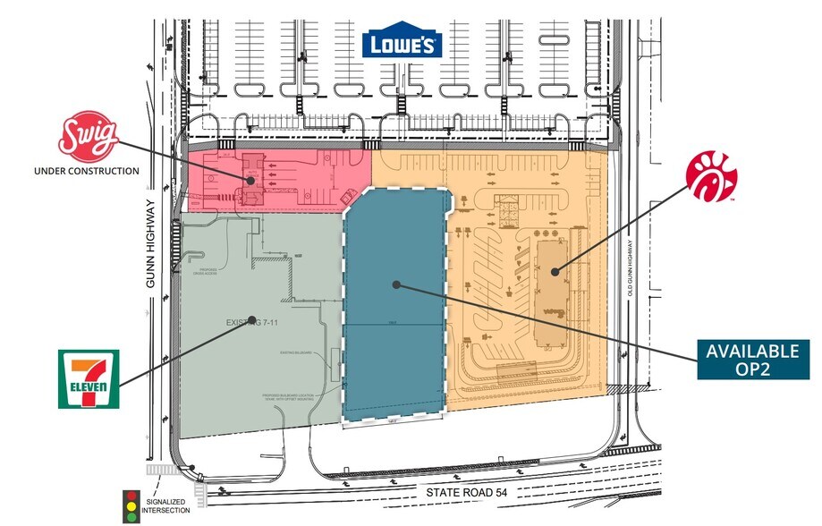 SWC SR 54 and Gunn Hwy, Odessa, FL à louer - Plan de site – Image 2 sur 2