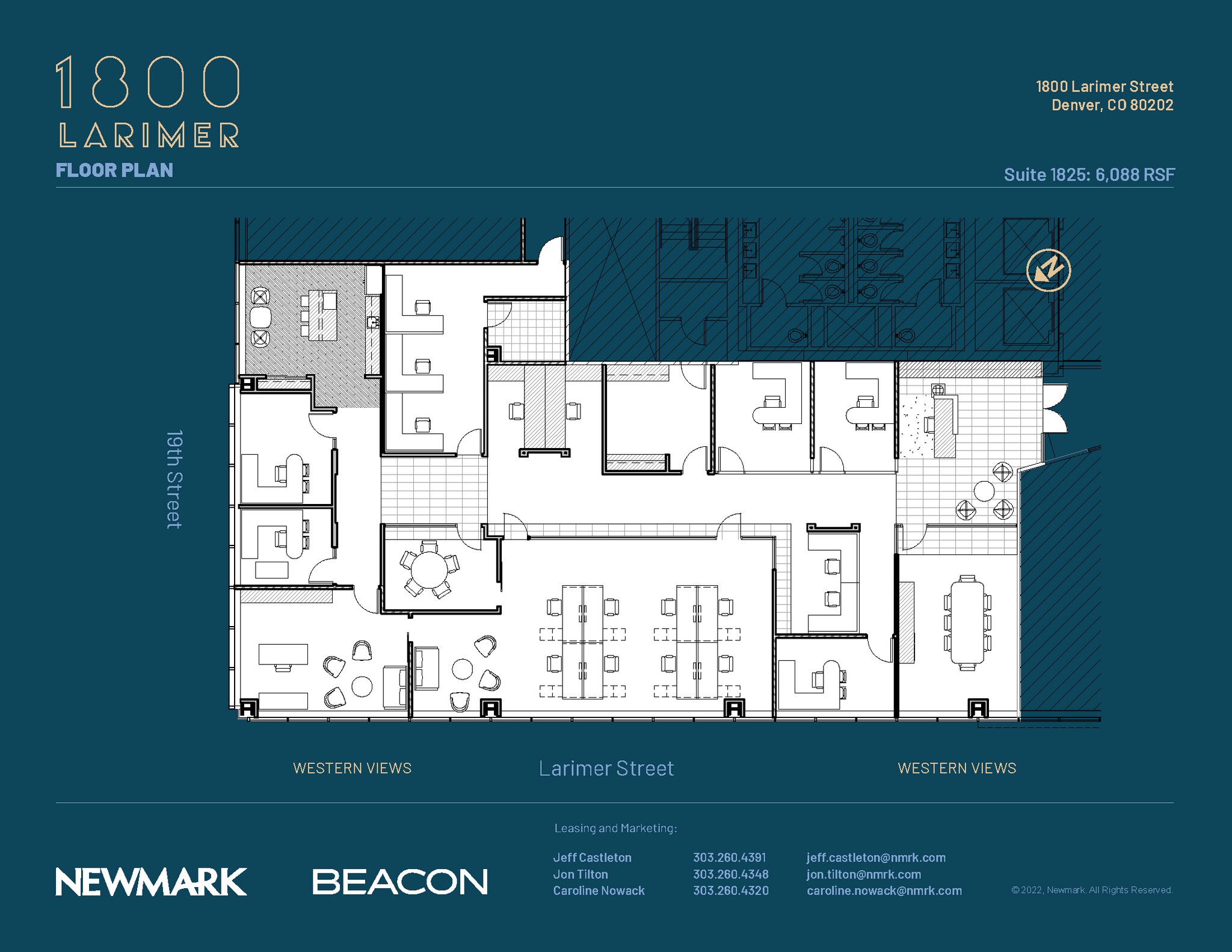 1800 Larimer St, Denver, CO à louer Plan d’étage– Image 1 sur 1
