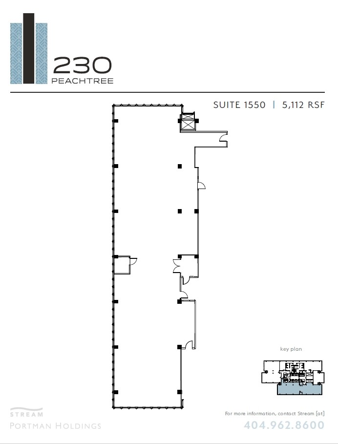 230 Peachtree St NW, Atlanta, GA à louer Plan d’étage– Image 1 sur 1