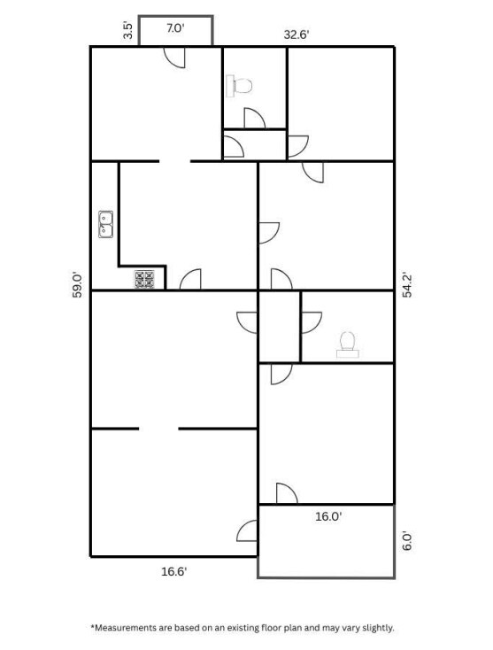 304 N San Jacinto St, Rockwall, TX à louer Plan d’étage– Image 1 sur 1