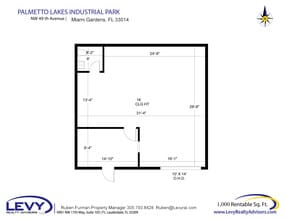 15900-15998 NW 48th Ave, Miami Gardens, FL à louer Plan d’étage– Image 2 sur 2