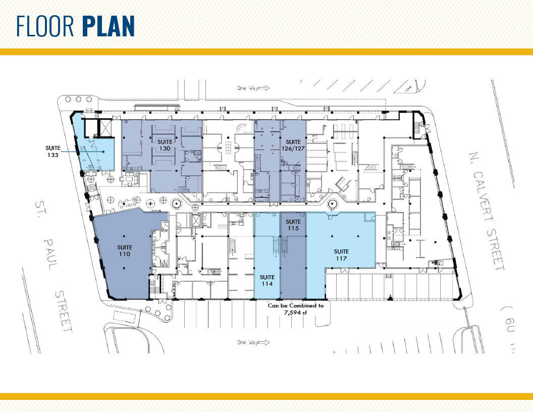 1501 St Paul St, Baltimore, MD à louer Plan d’étage– Image 1 sur 1