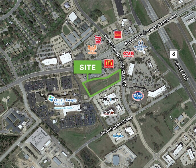 3514 - 3520 Longmire dr, College Station, TX à vendre - Aérien – Image 2 sur 7