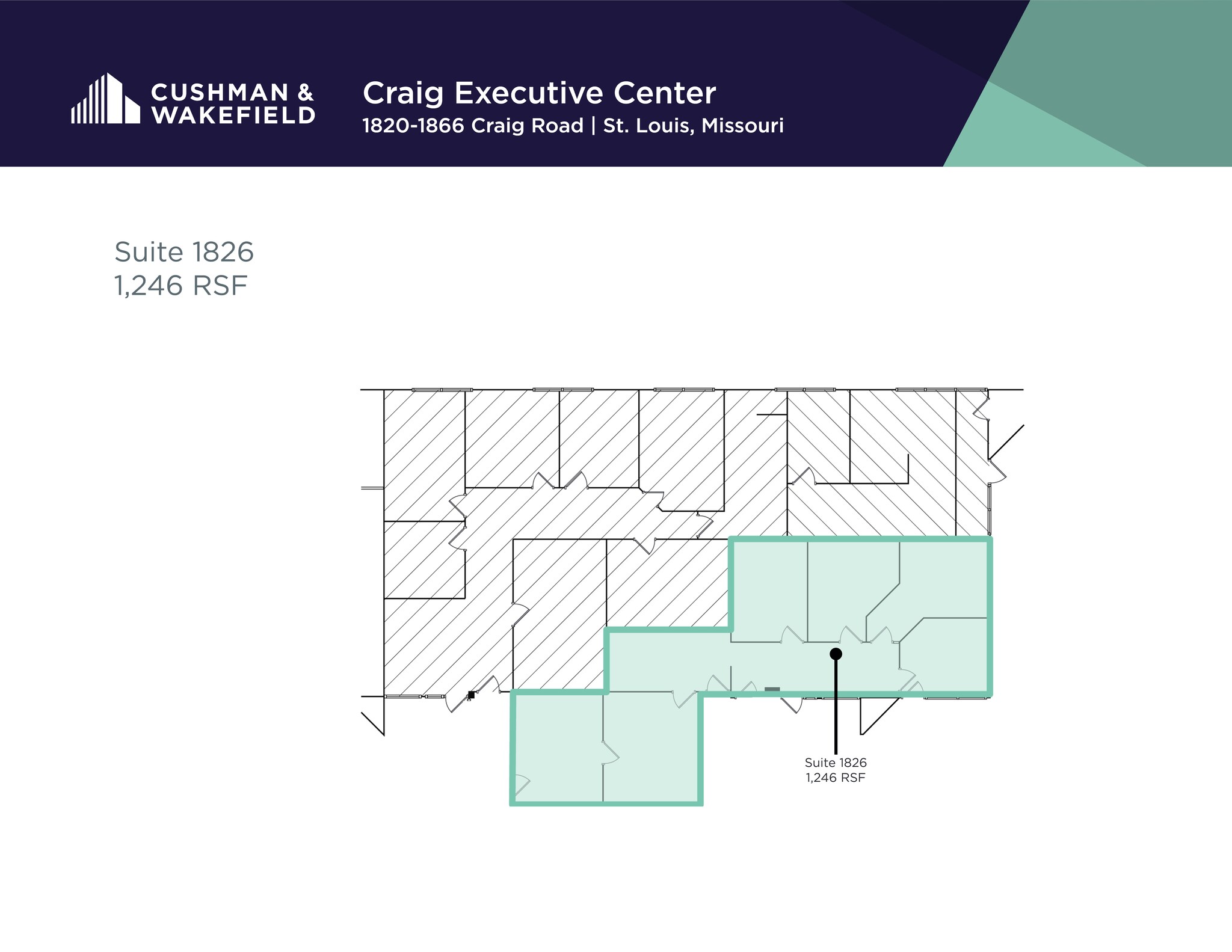 1820-1868 Craig Rd, Saint Louis, MO à louer Plan de site– Image 1 sur 1