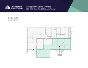 1820-1868 Craig Rd, Saint Louis, MO à louer Plan de site– Image 1 sur 1