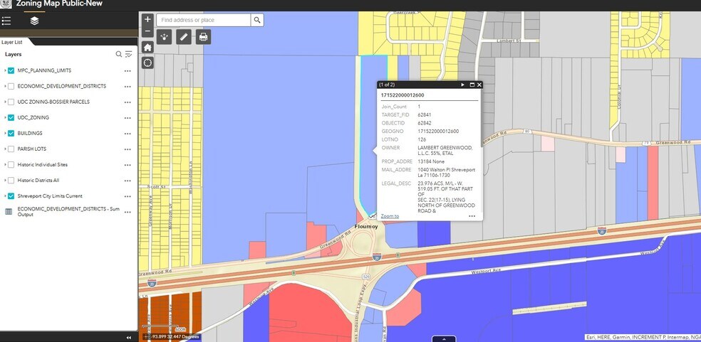 7240 Greenwood Rd, Shreveport, LA à vendre - Plan cadastral – Image 3 sur 6