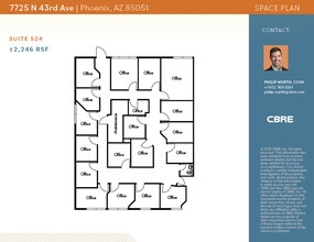 7725 N 43rd Ave, Phoenix, AZ à louer Plan d’étage– Image 2 sur 2