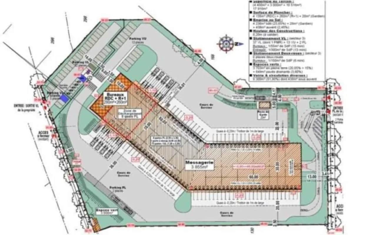 Industriel/Logistique dans Rennes à louer Plan de site– Image 1 sur 5