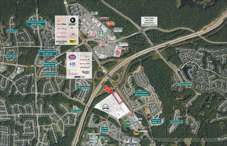 HWY 55 & Highcroft dr, Cary, NC à louer - Aérien – Image 2 sur 3